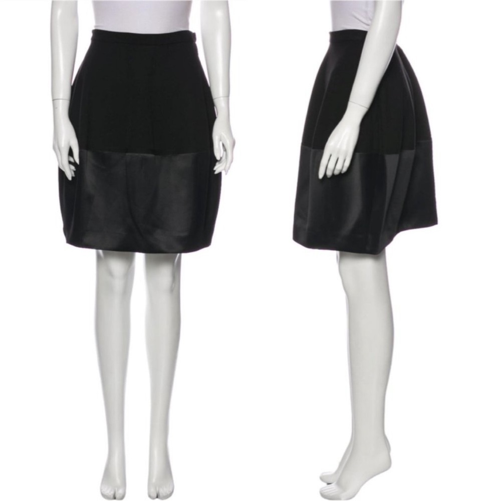 Halston Heritage Mid Length Two Tone Skirt